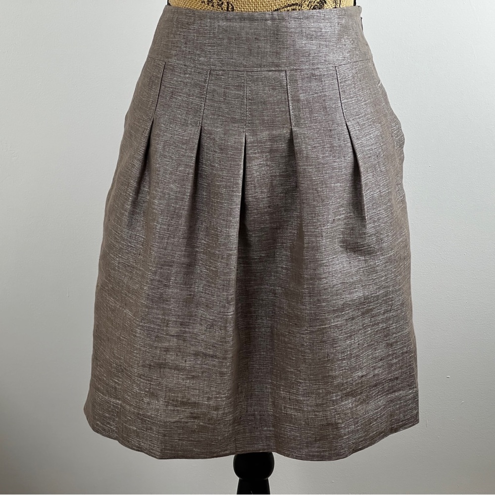 Anne Klein Elegant Brown Women's A line Skirt Sz 6 Workwear Casual  (0100)